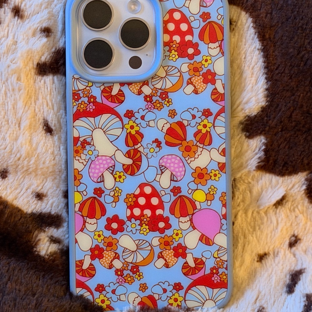 Colorful Mushroom Pattern Phone Case